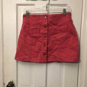 F21 Pink mini skirt